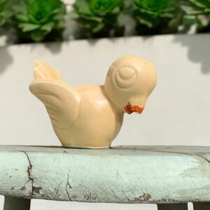 Vintage Yellow Bird Planter USA Pottery